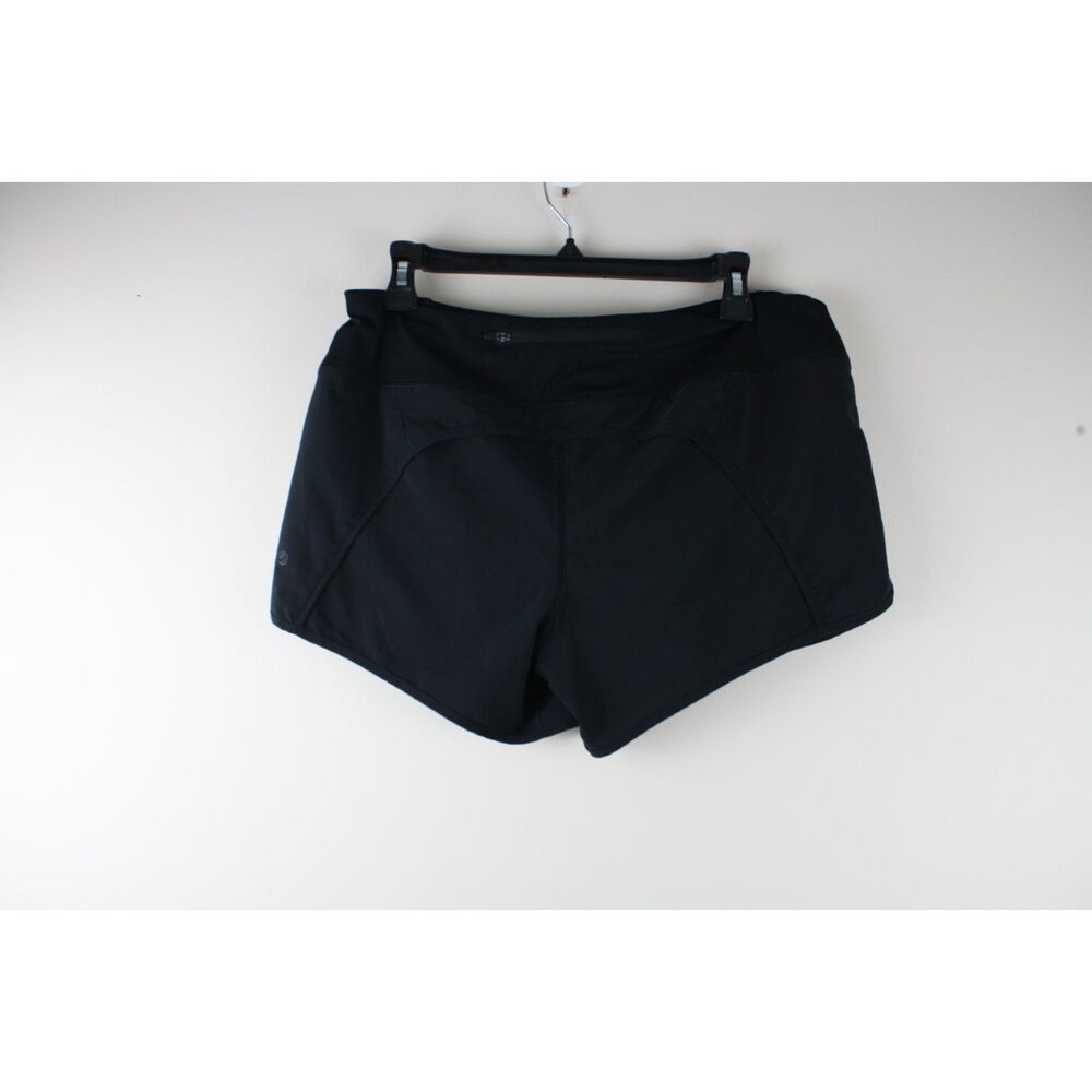CRZ YOGA Women’s Size 8 Black High Rise Running Shorts Zip Pocket Athletic